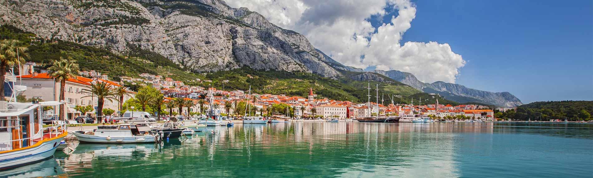Makarska and the Dalmatian coast beneath Biokovo