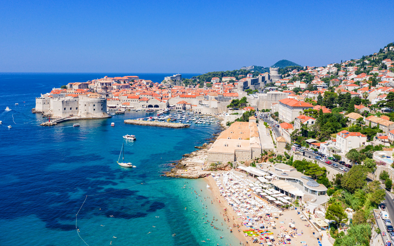 Dubrovnik Old Town and the Adriatic coast