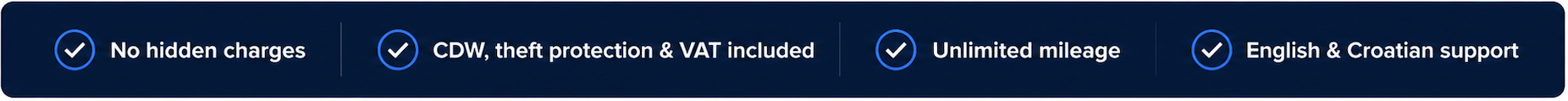 Crocarhire.com no hidden extras